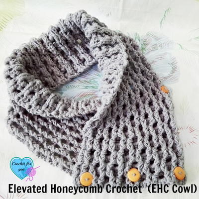 Elevated Honeycomb Crochet Cowl