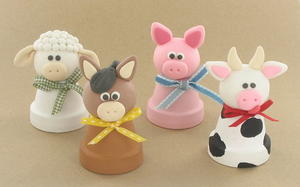 4 Barnyard Polymer Clay Ideas