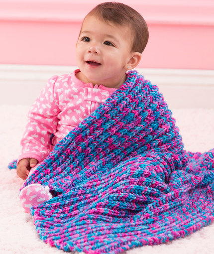 Speedy One-Row Baby Blanket