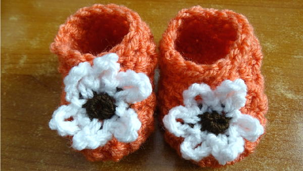 Glover Stitch Crochet Booties 