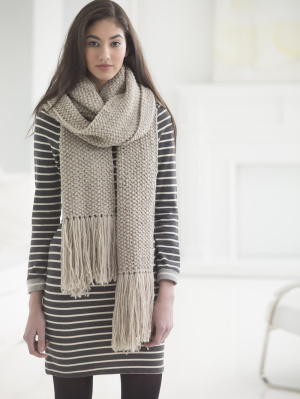 Seed Stitch Scarf Pattern