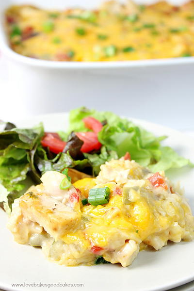 Spicy Chicken Enchilada Casserole | FaveSouthernRecipes.com