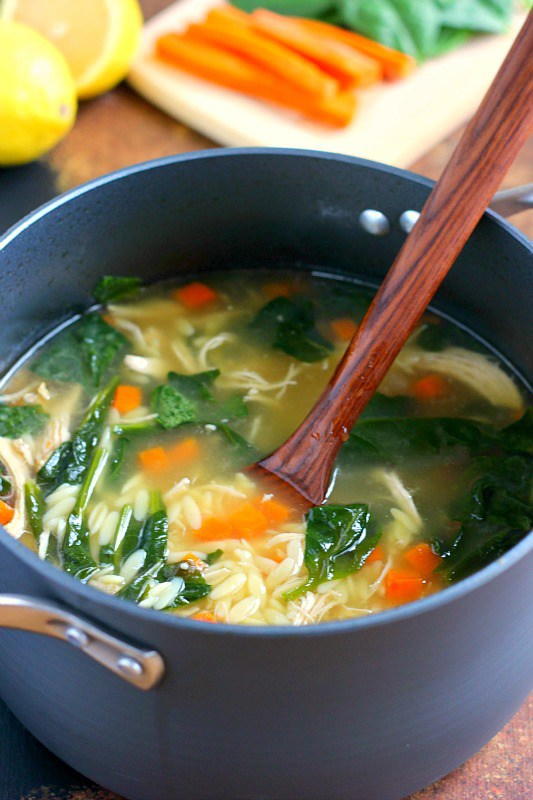 lemon chicken orzo soup