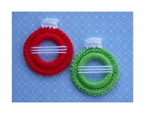 Crochet Christmas Ball Ring Ornament