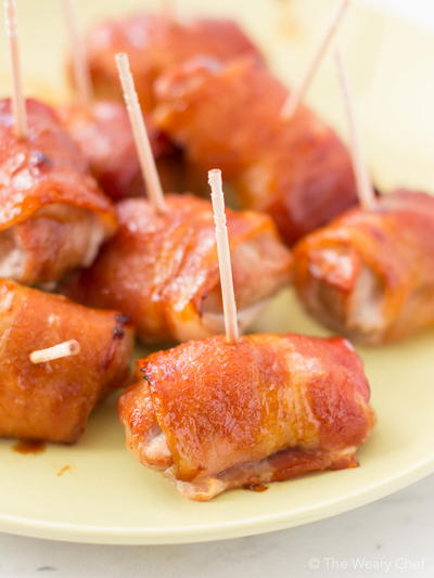 Party Stars: Bacon-Wrapped Teriyaki Pork Bites
