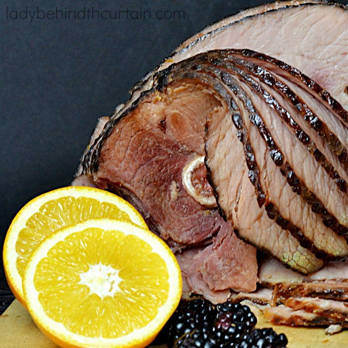 Easy Blackberry Maple Glazed Ham