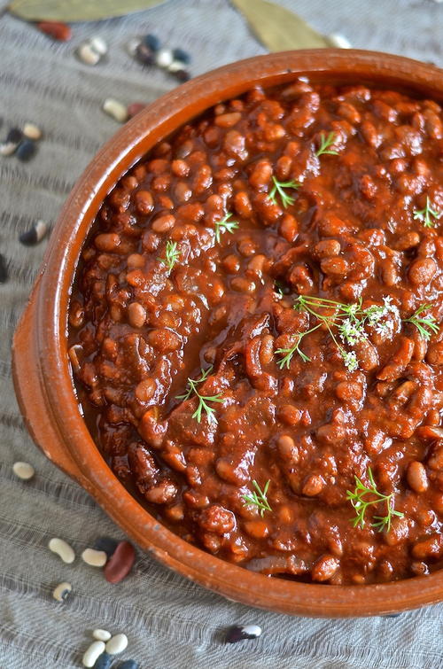 Slow Cooker Barbecue Baked Beans _1