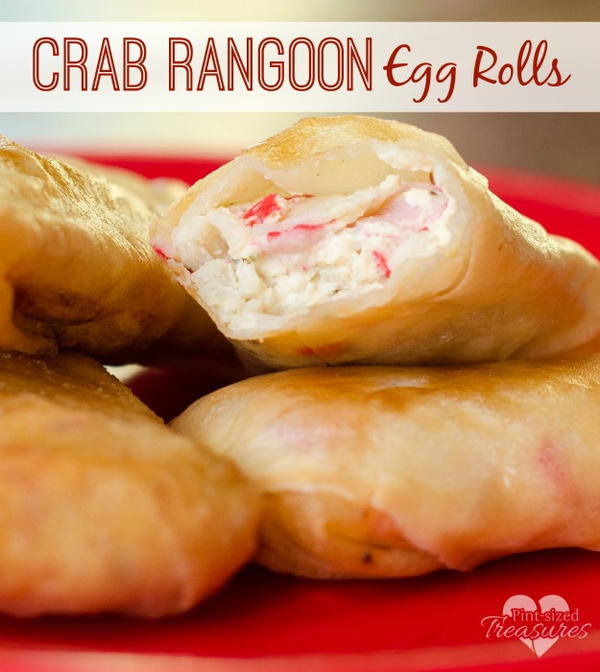 Crab Rangoon Egg Rolls