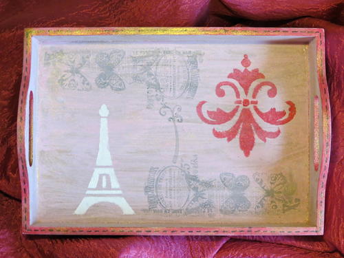 Vintage French Inspired Display Tray