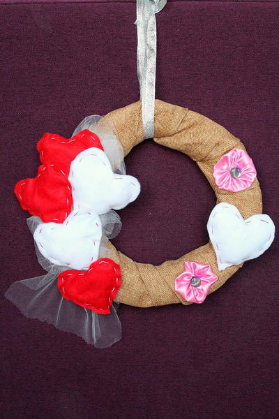 Scrappy Valentine's DIY Wreath