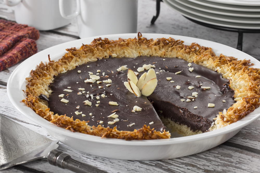Macaron Pi Chocolate Macaroon Pie | MrFood.com
