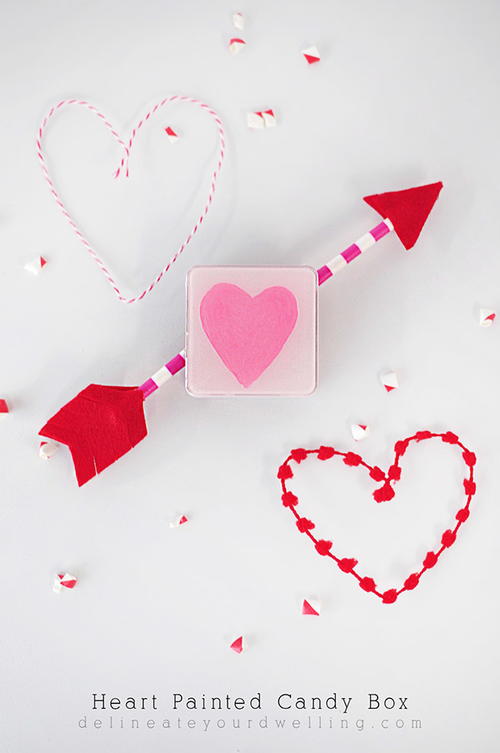 Heart Painted Candy Box