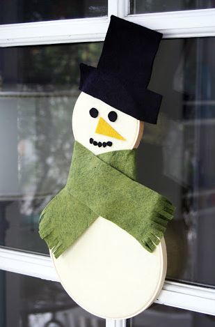 Super Cute Snowman DIY Wreath