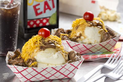 Hot Beef Sundaes