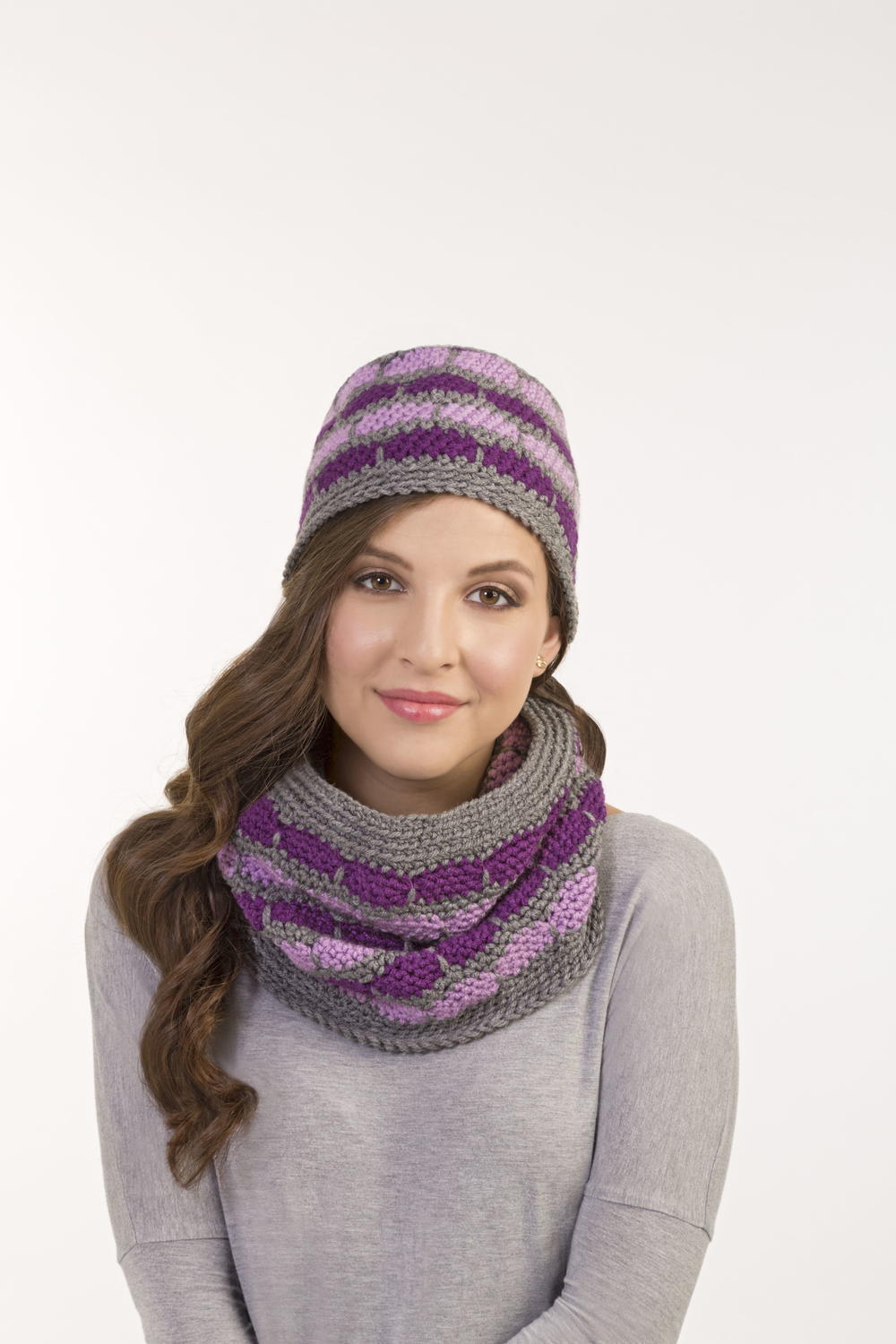 Honeycomb Hat & Crochet Cowl | FaveCrafts.com