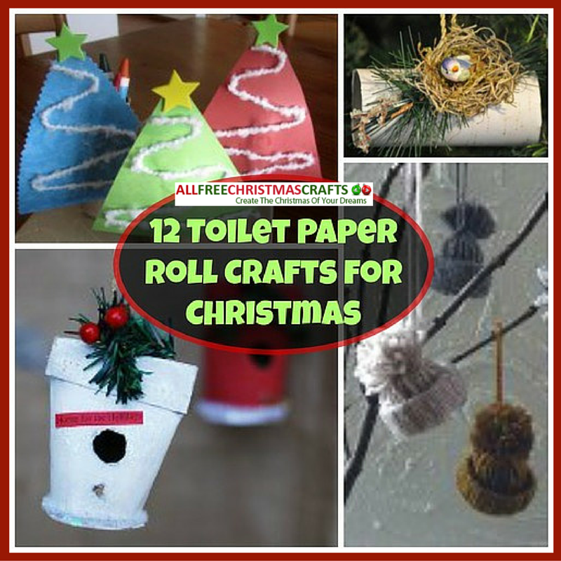 Making Festive Toilet Roll Christmas Decorations