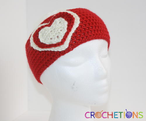 Valentine Crochet Headband