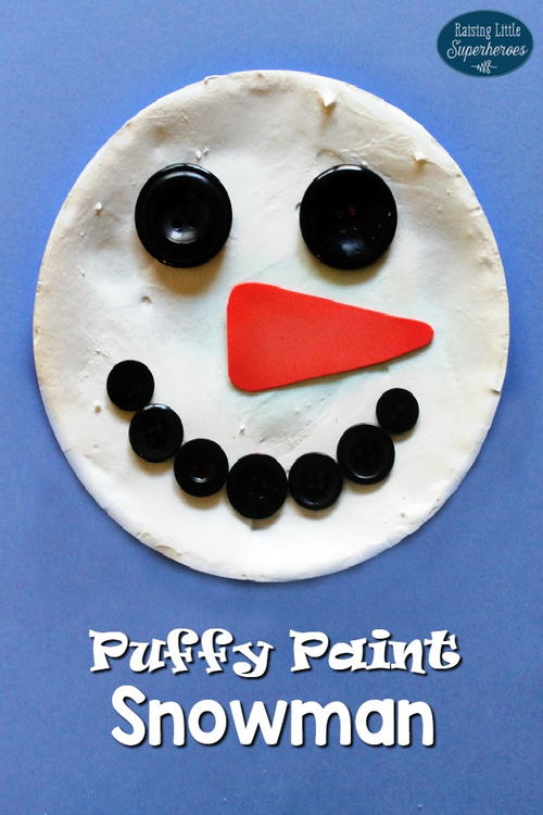 Puffy Paint Snowman