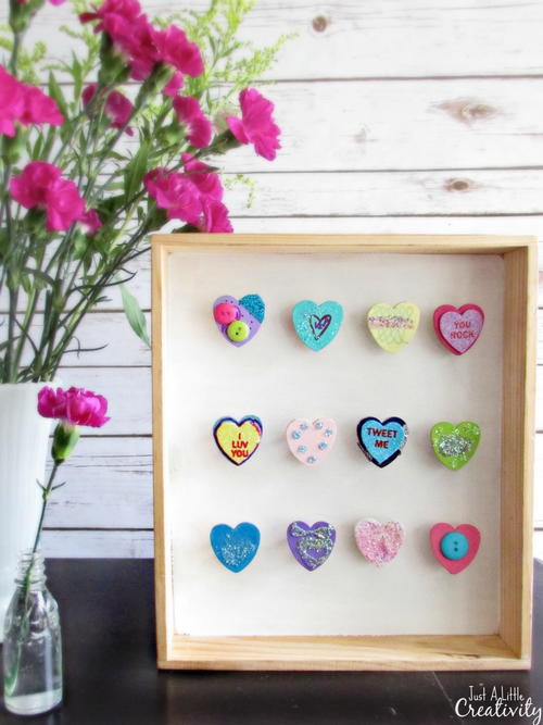 Valentine's Day Shadow Box Art Kids Can Make 