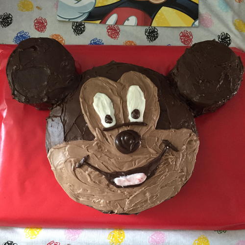 DIY Mickey Mouse Inspired Cake