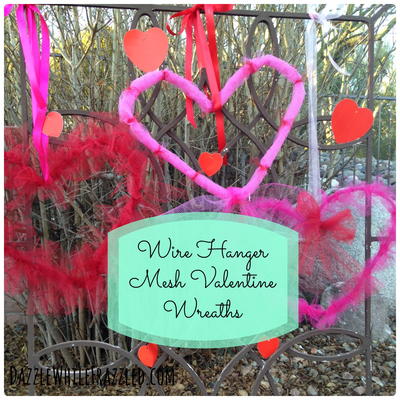Dry Cleaner Hanger Valentine Wreaths