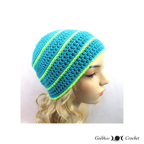 Occasional Stripes Crochet Beanie Pattern