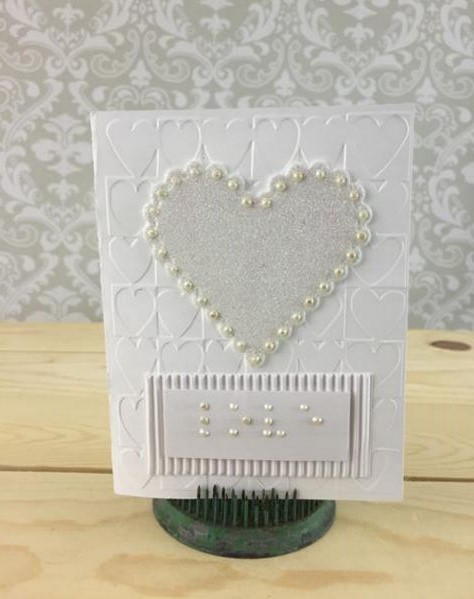 Braille Valentine's Day Cards