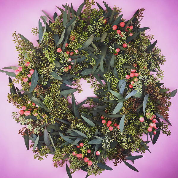 Fresh Foliage Valentine DIY Wreath