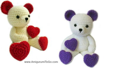 Valentine Crochet Teddy Bear
