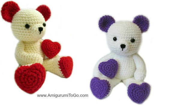 Valentine Crochet Teddy Bear