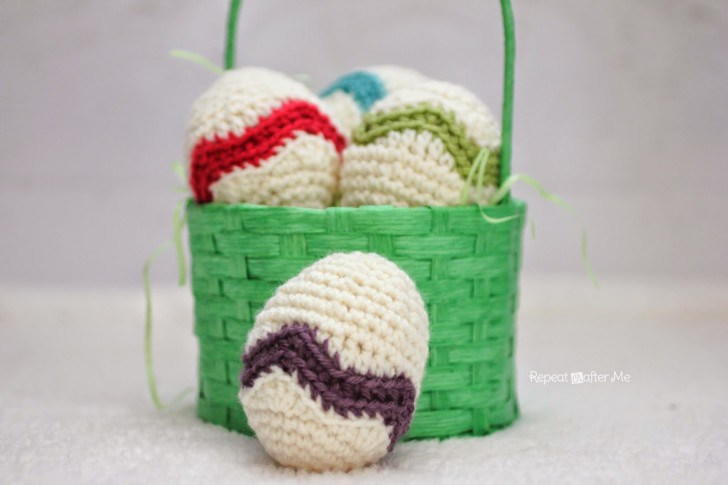 Easter Egg Chevron Crochet Pattern AllFreeCrochet Com