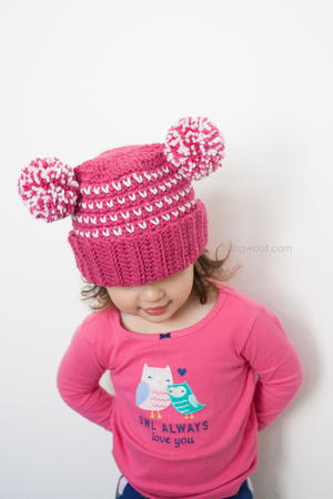 Lolly-Poms Sweetheart Beanie