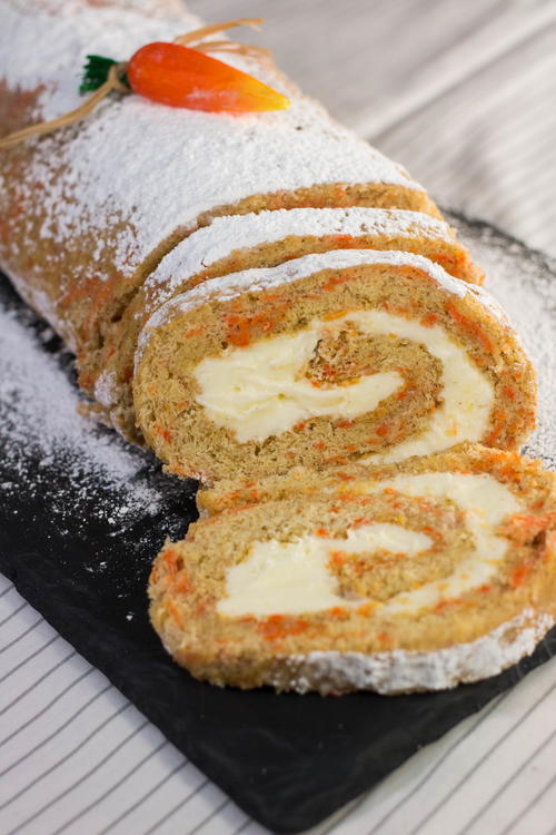 Heavenly Carrot Cake Roll