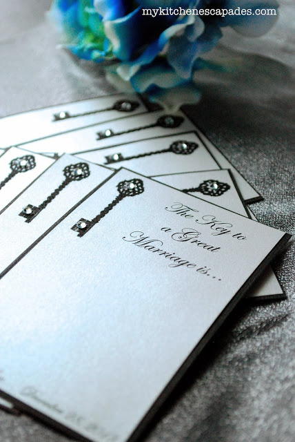 Dazzling Wedding Advice Cards