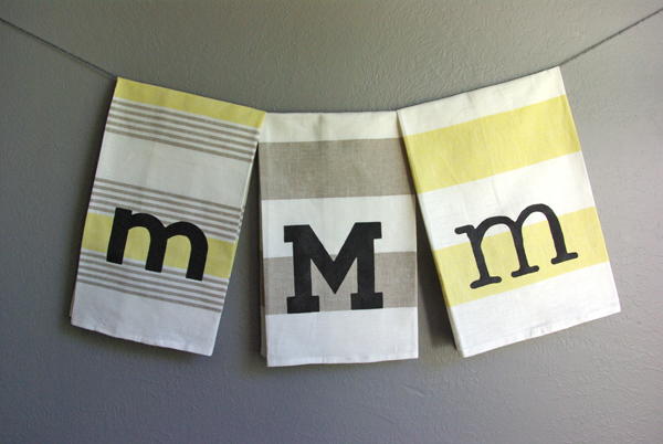 West Elm-Inspired Monogram Towels