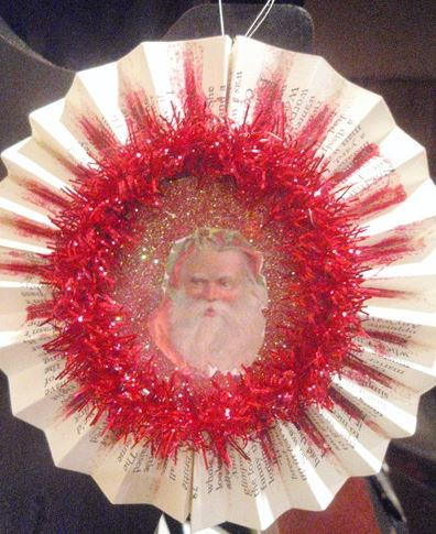 Vintage Santa Christmas Ornament
