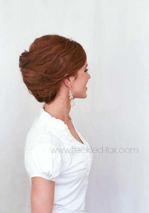 Textured French Roll Bridal Hairstyle