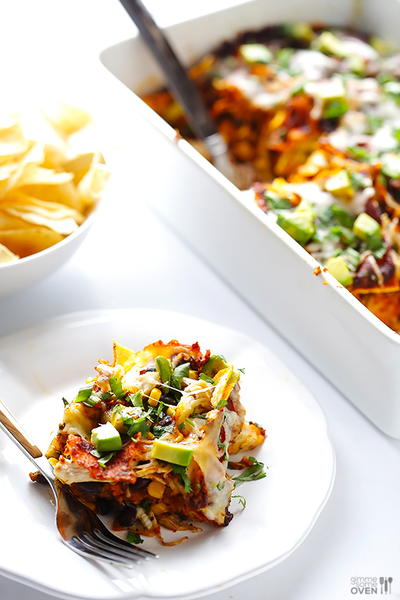 Black Bean Chicken Enchilada Casserole Black Bean Chicken Enchilada Casserole