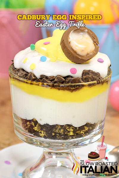 Cadbury Egg Inspired Easter Trifle