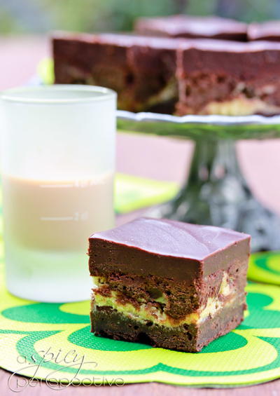 Sinful Irish Car Bomb Brownies