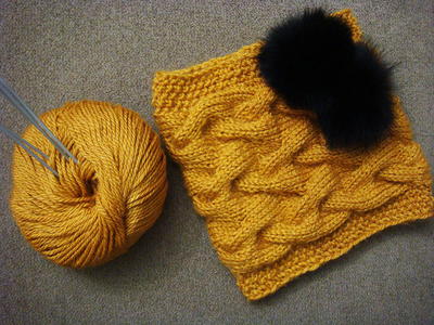 Sandy Winter Cable Cowl