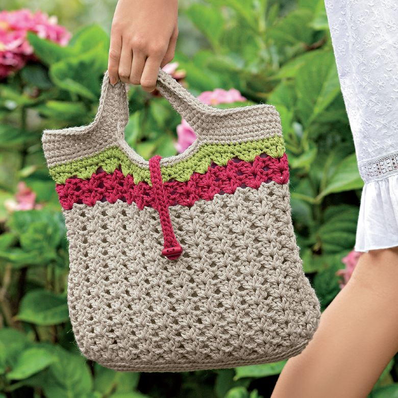Crochet Along: Sweet Summer Crochet Handbag | AllFreeCrochet.com