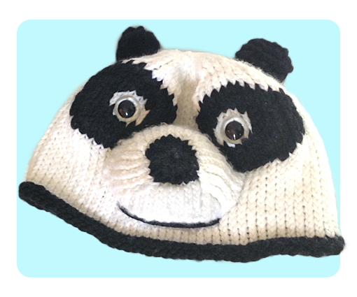 Precious Panda Knit Hat