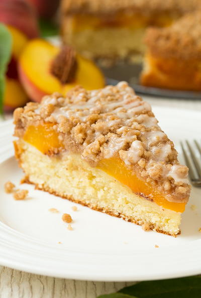 Southern Peach Crumb Cake Recipe