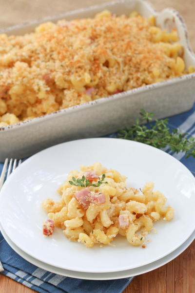 Easiest-Ever Ham Mac and Cheese