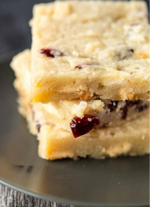 White Chocolate Cranberry Cookie Bars