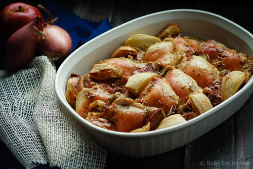 Baked Rosemary Chicken and Apples