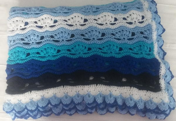 Midnight Garden Crochet Afghan