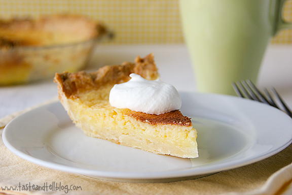 Springtime Lemon Chess Pie