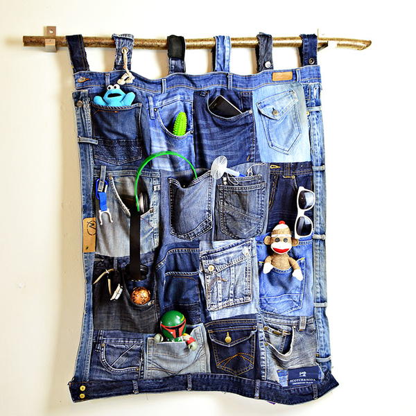 Denim Pockets DIY Organizer